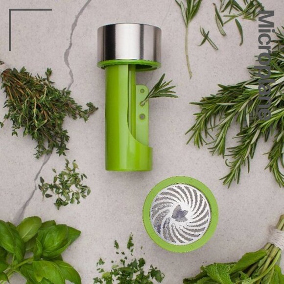 Microplane 2-in-1 Herb Mill - Stainless Steel - Picture 5 of 13